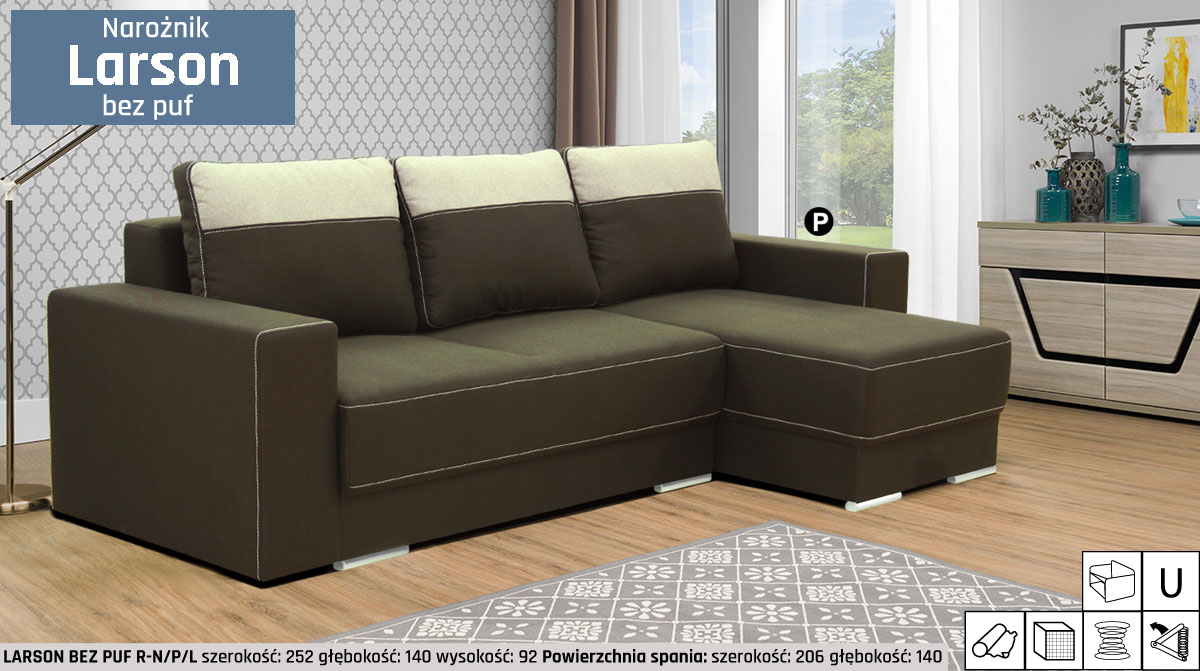 Narożnik Larson bez puf